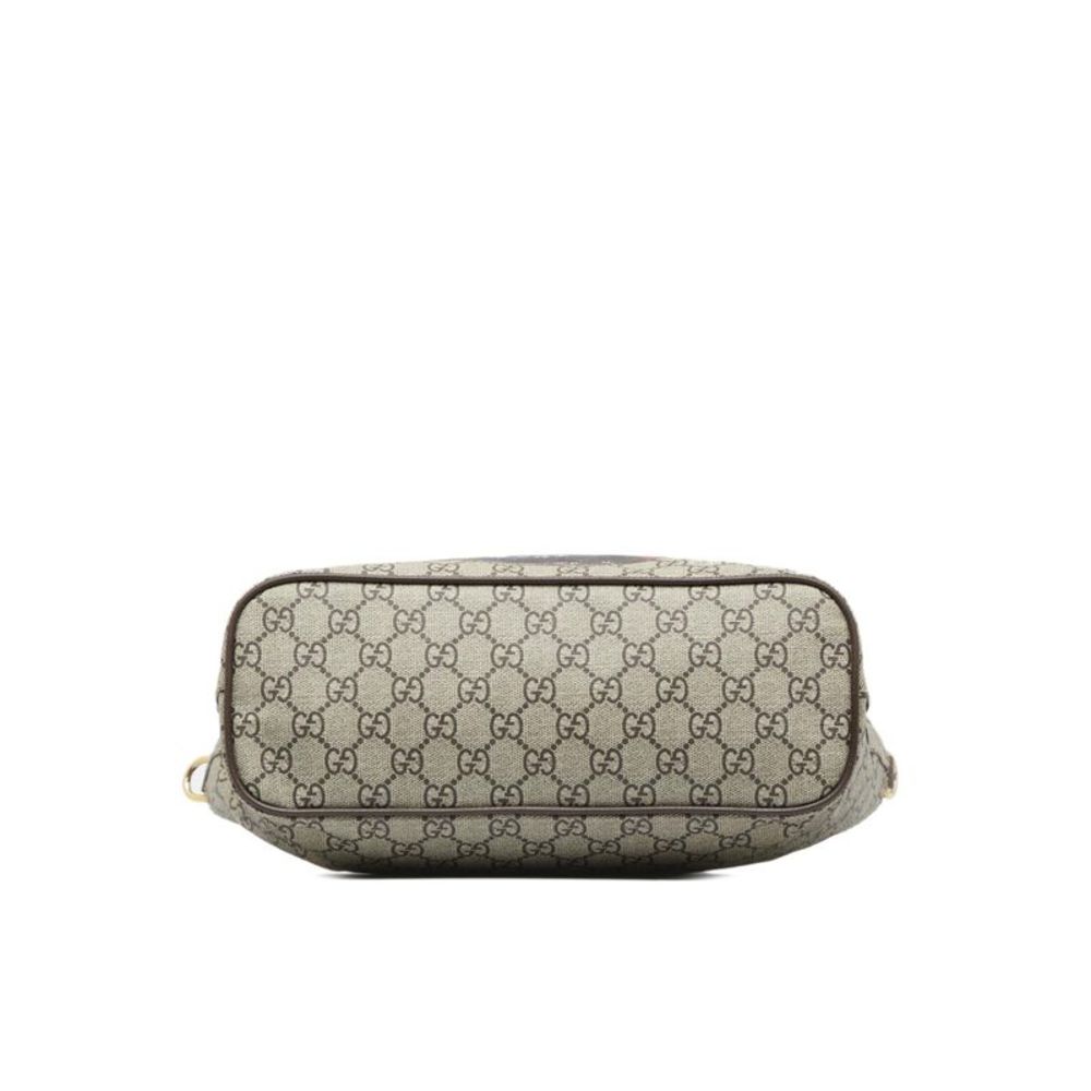 Pre Loved Gucci Mystic Cat Coated Canvas Satchel - Picture 4 of 12
